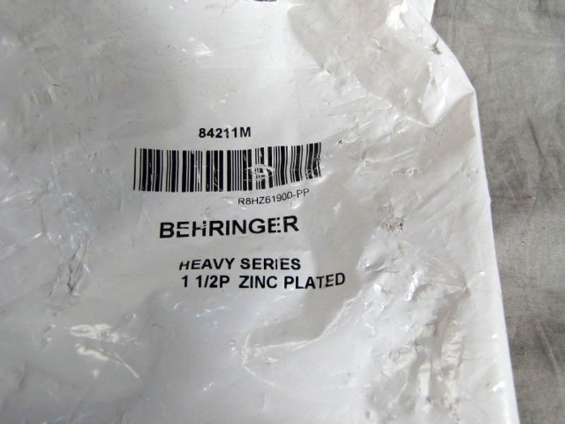 Behringer R8HZ61900-PP Heavy Series 1-1/2″ P Zinc Plated Pipe Clamp Kit NEW