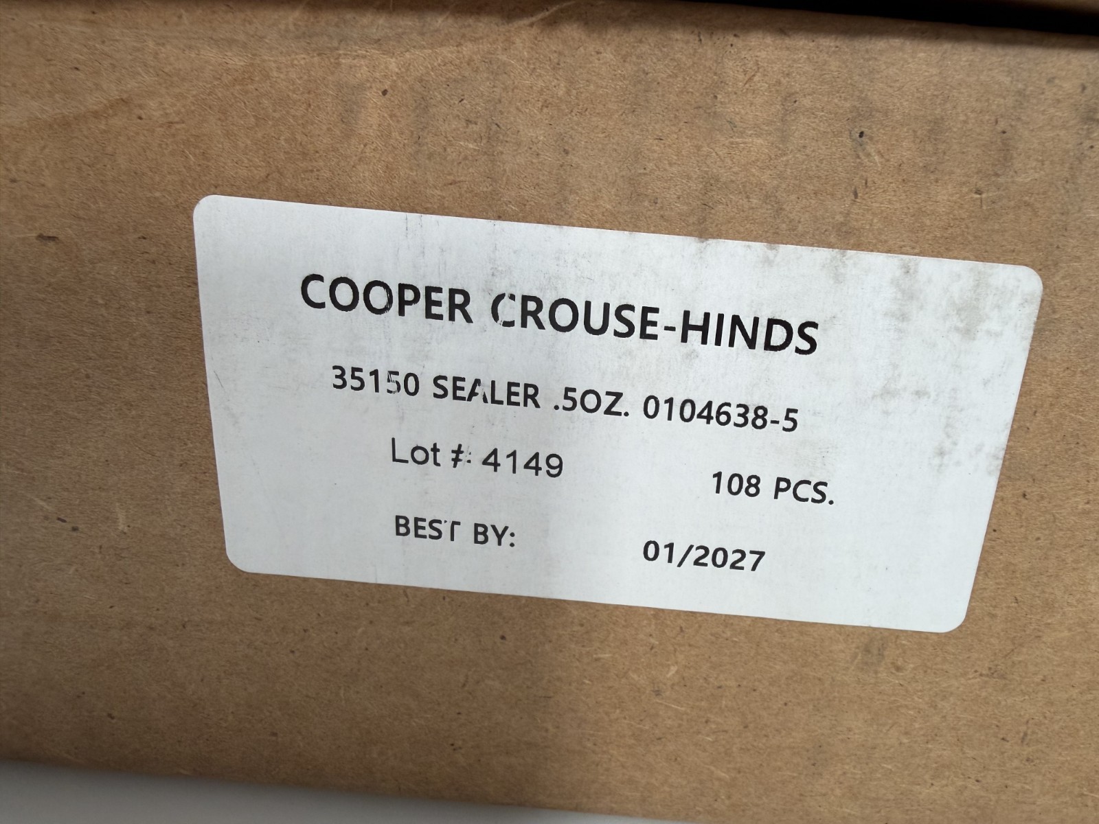 (QTY. 10) EATON Crouse-Hinds TSC05 0.5OZ Epoxy Sealing Sealer Compound EXP 2027