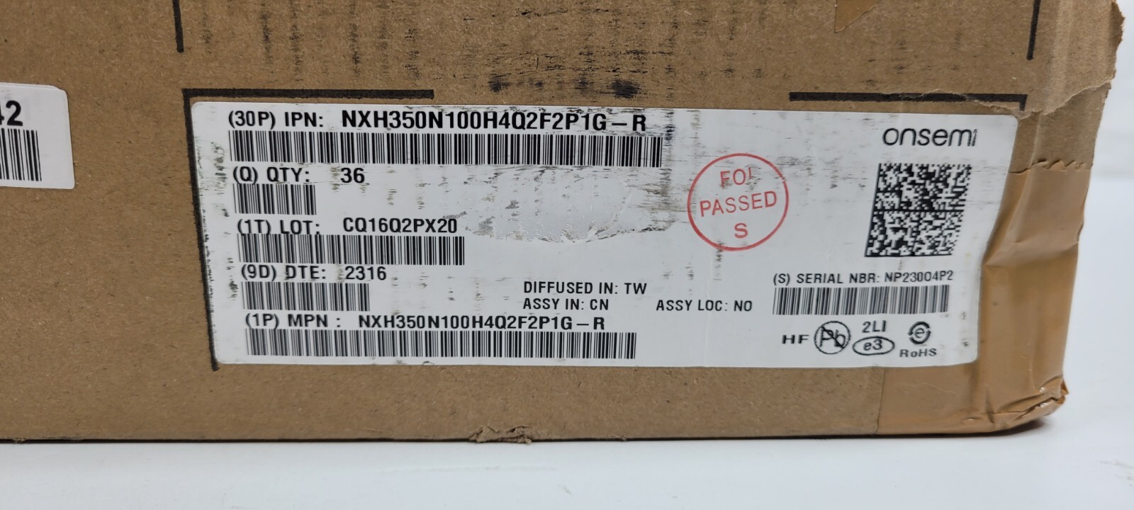 ONSEMI IGBT Modules GEN1.5 1500V NXH350N100H4Q2F2P1G-R