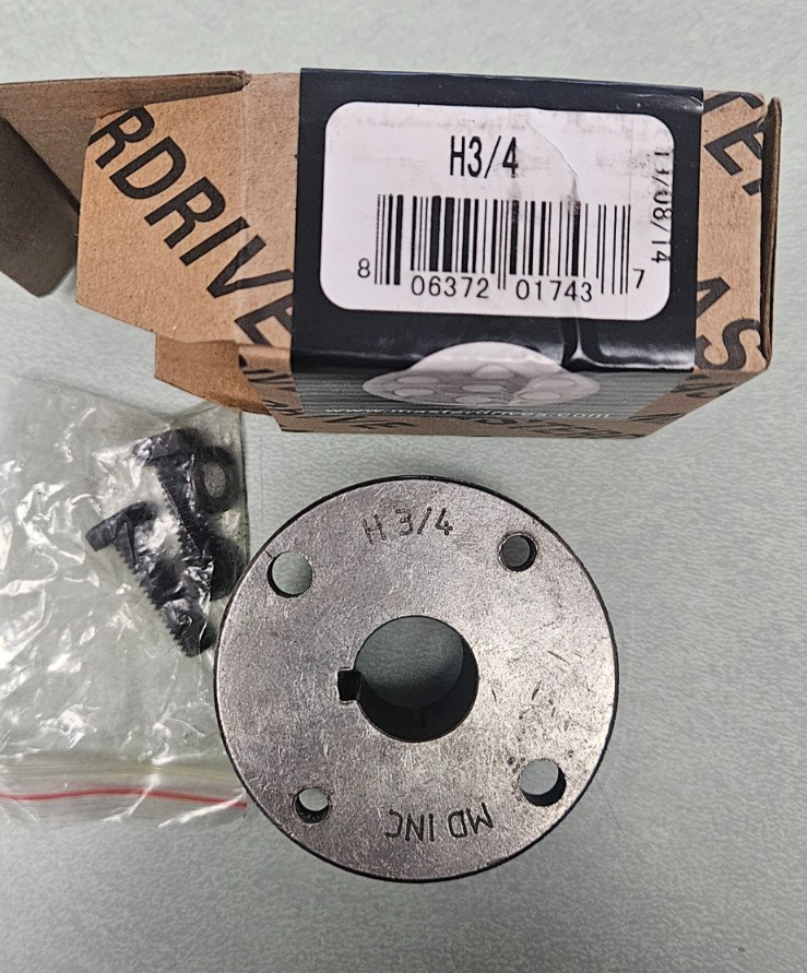 NEW H 3/4 Masterdrive Double Split Taper Bushing 3/4″