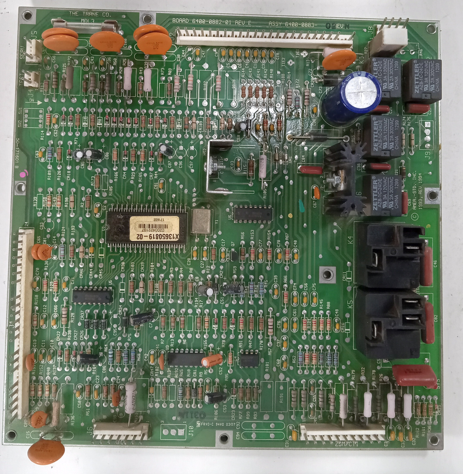 1 USED TRANE X13650819-02/6400-0883-02 REV N HVAC CONTROL MODULE **MAKE OFFER**