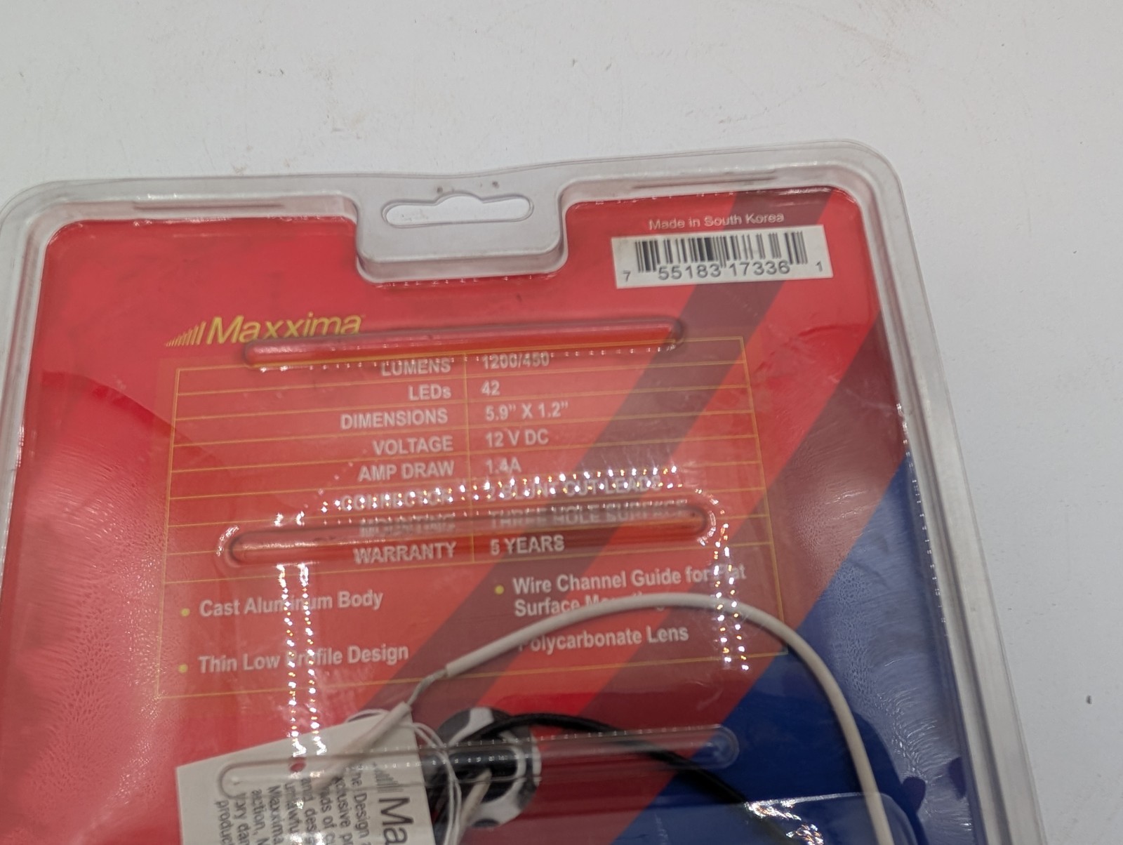 Maxxima M84434-A 42 LED 6.0″ Three Position Switch Interior Dome Light, NOS