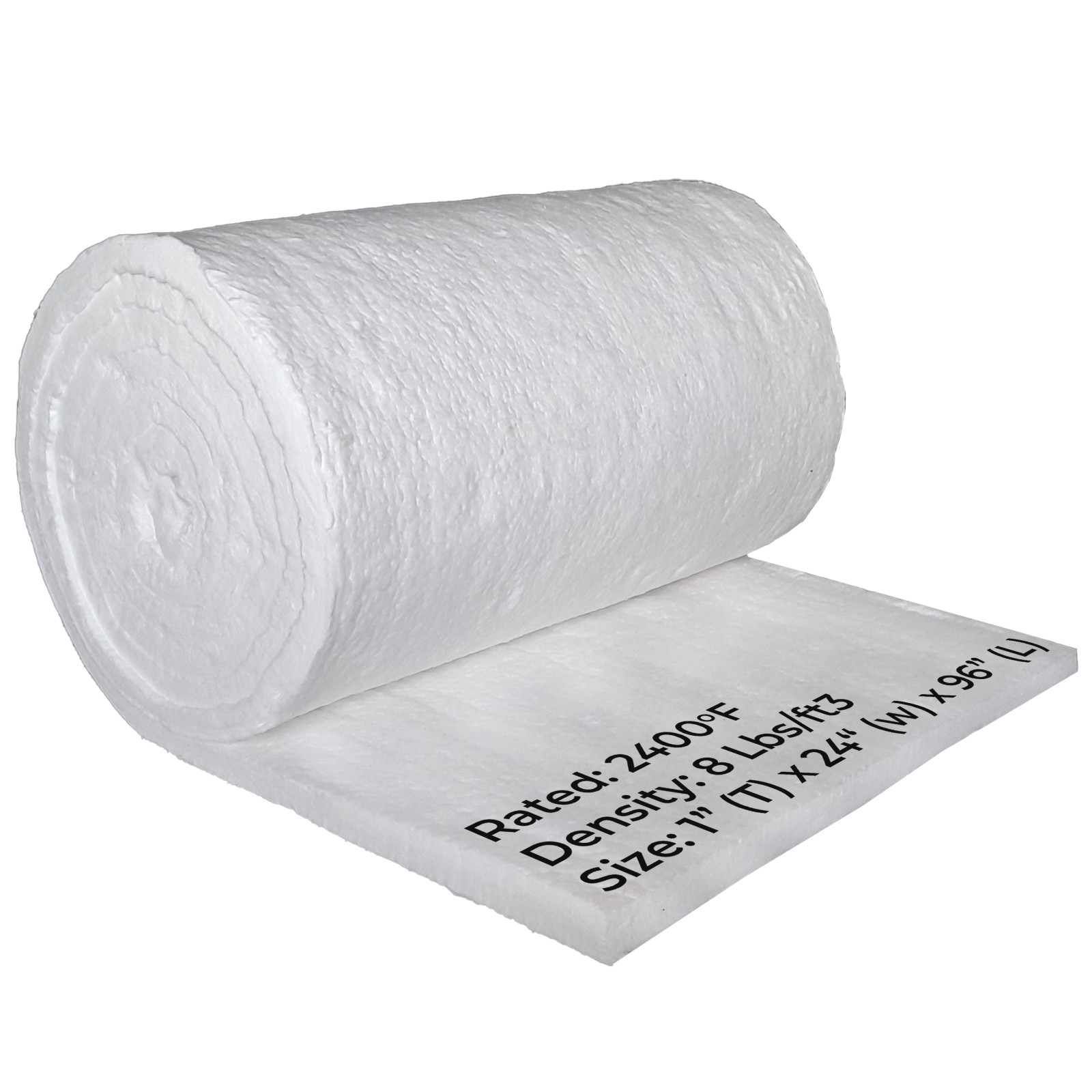 Ceramic Fiber Insulation Blanket-1”x 24″x96”-8#2400F