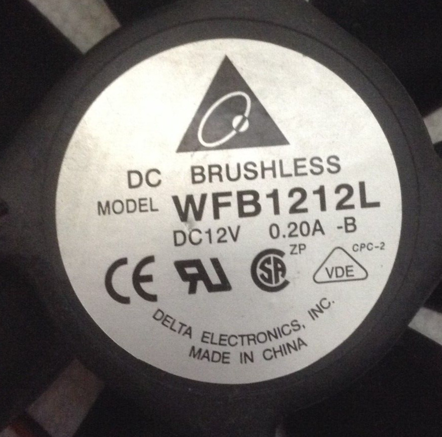 Delta Electronics WFB1212L Fan 12 VDC 0.2 A