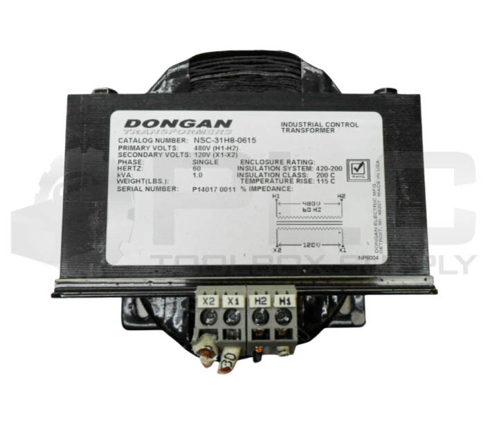 DONGAN NSC-31H8-0615 TRANSFORMER 120-480V 60HZ