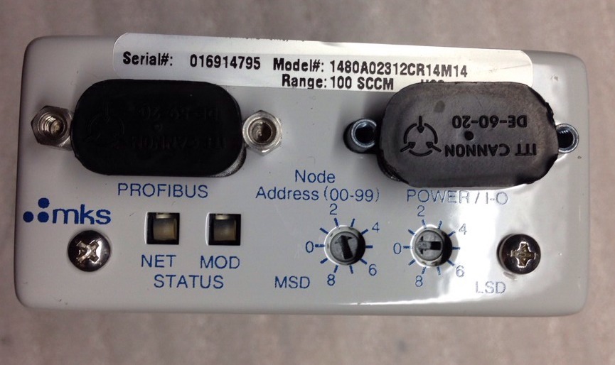 MKS Mass Flow Controller 1480A02312CR14M14, H2Se, 100 SCCM, ShipSameDay#1619A26