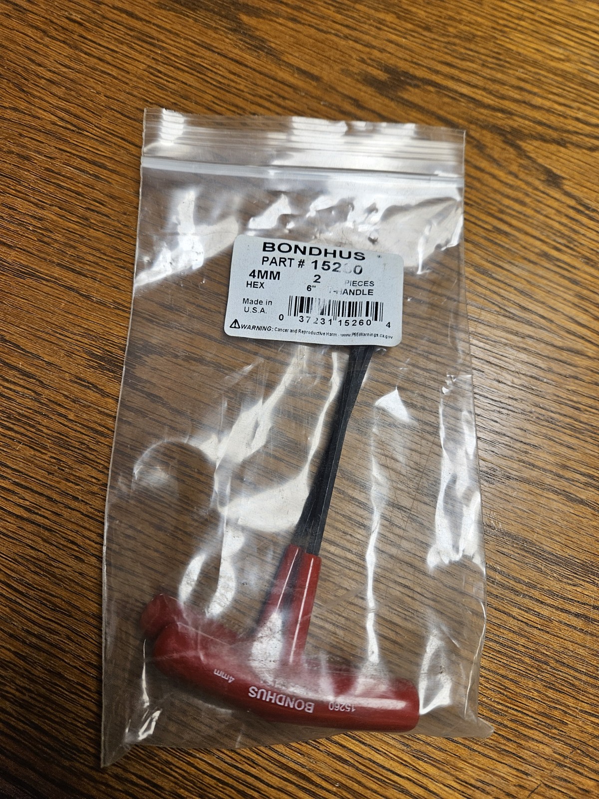 Bondhus T-Handle 15260 (Pair of 2)