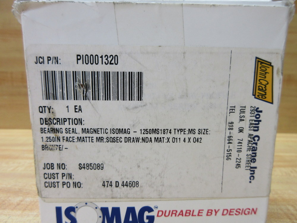 Isomag MSS3-1250 Magnetic Bearing Seal PI0001320