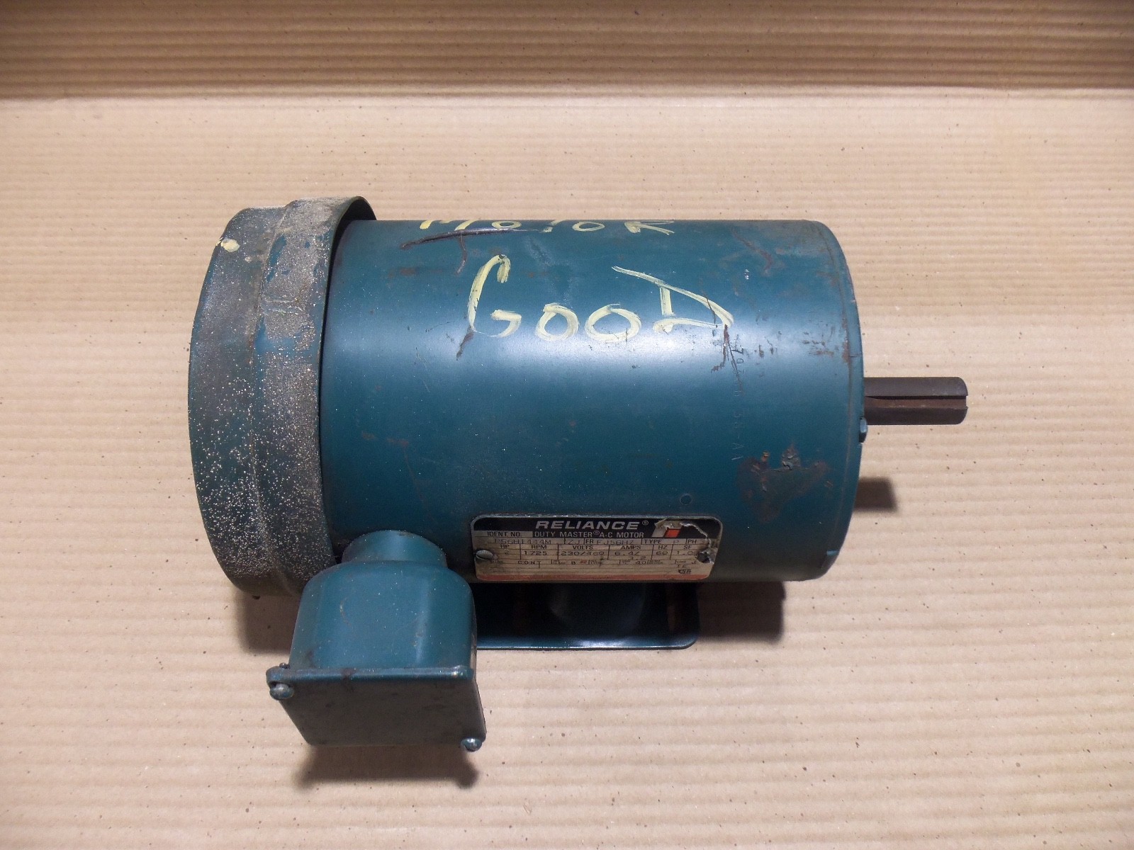Reliance Electric P56H1444M Duty Master AC Motor Frame-FJ56HZ 3 Phase 1725RPM 23