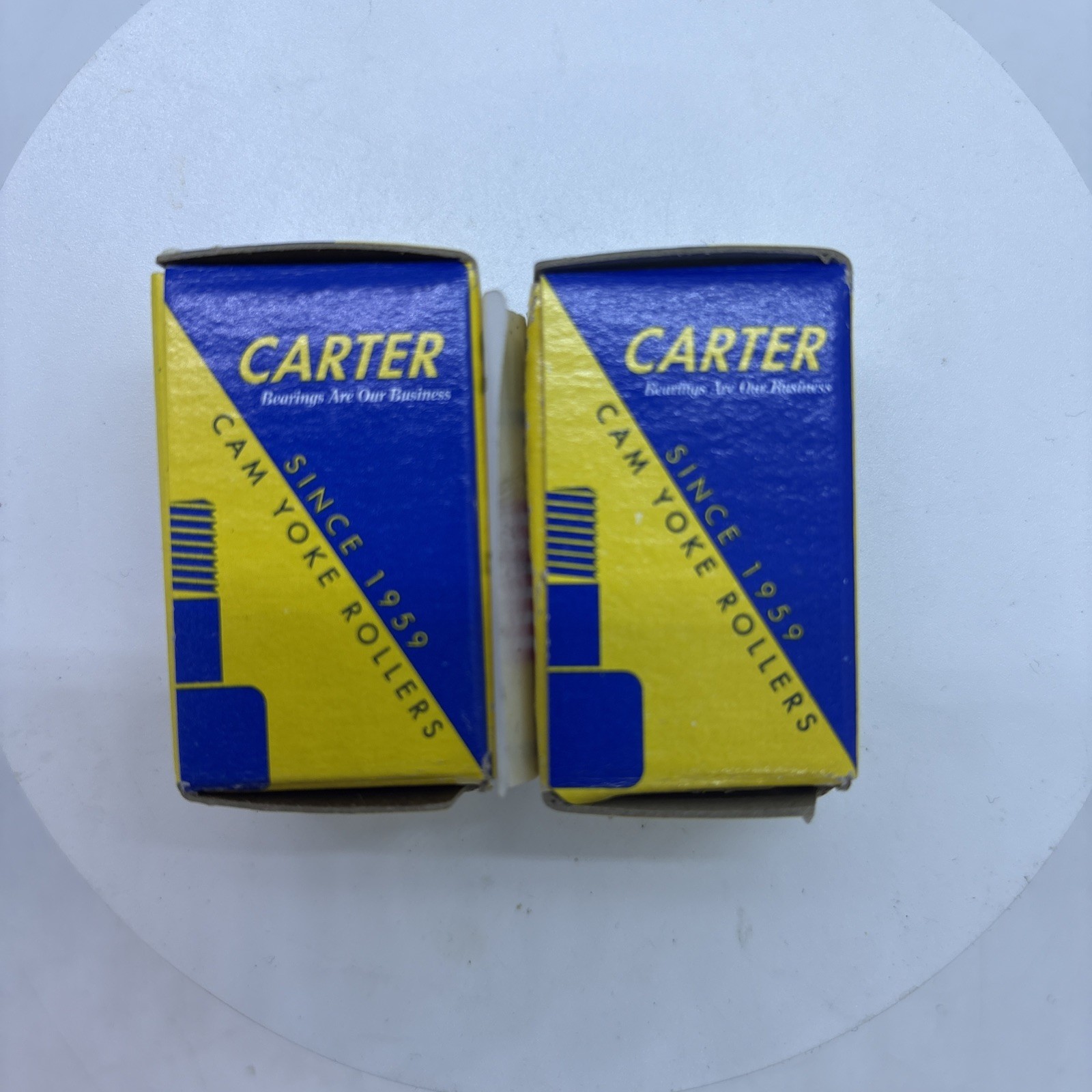 (2) McMaster Carr Free Threaded Track Roller 1/2″ dia. 3/8″ roller width