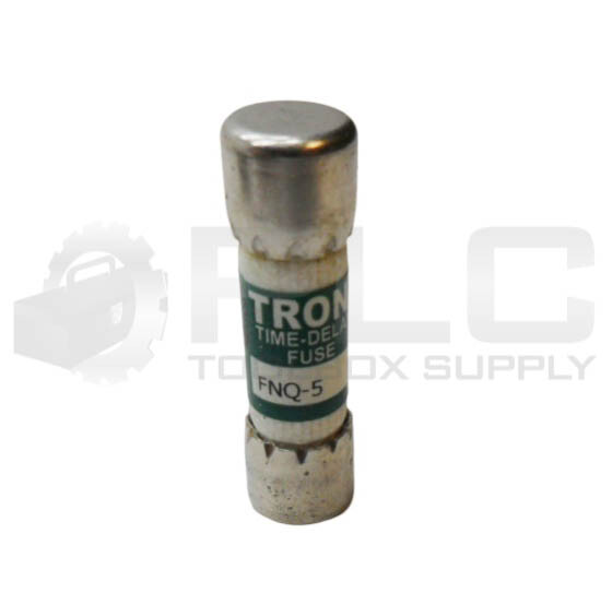 NEW BOX OF 8 BUSSMANN FNQ-5 TIME DELAY FUSE 5A 500VAC *READ*