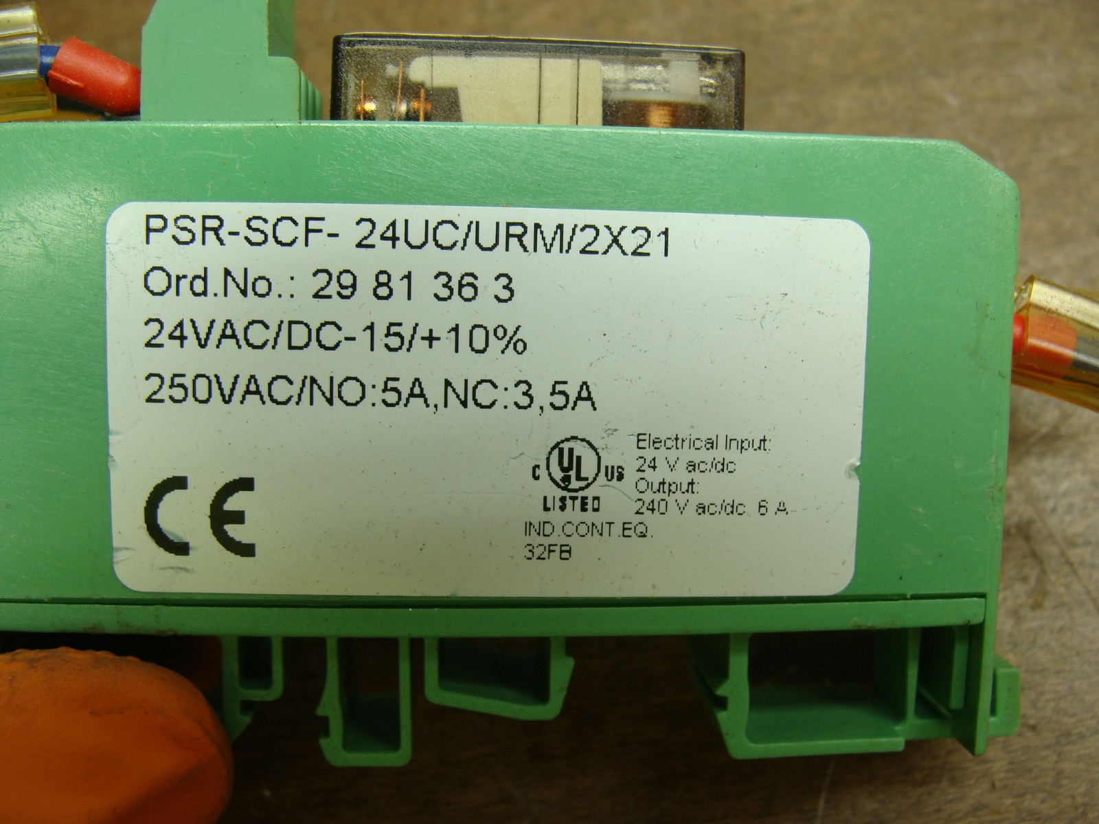 LOT OF 5 PHOENIX CONTACT SAFETY RELAYS PSR-SCF-24UC/URM/2X21 2981363 24VAC