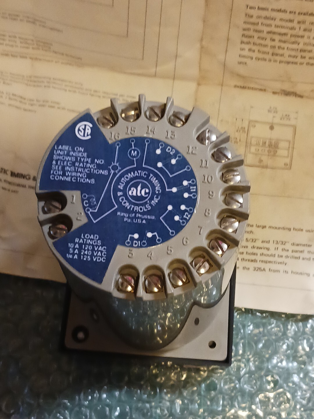 ATC 325A Tankard Timer 325A347A20PX 1-999.9 Seconds minutes & Hours