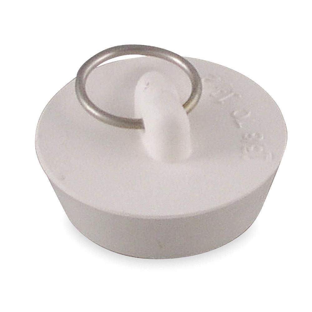 GRAINGER APPROVED 1PPH4 DrainStopper,Dia. 1-3/8″to1-1/2″,Wht,PK5 1PPH4