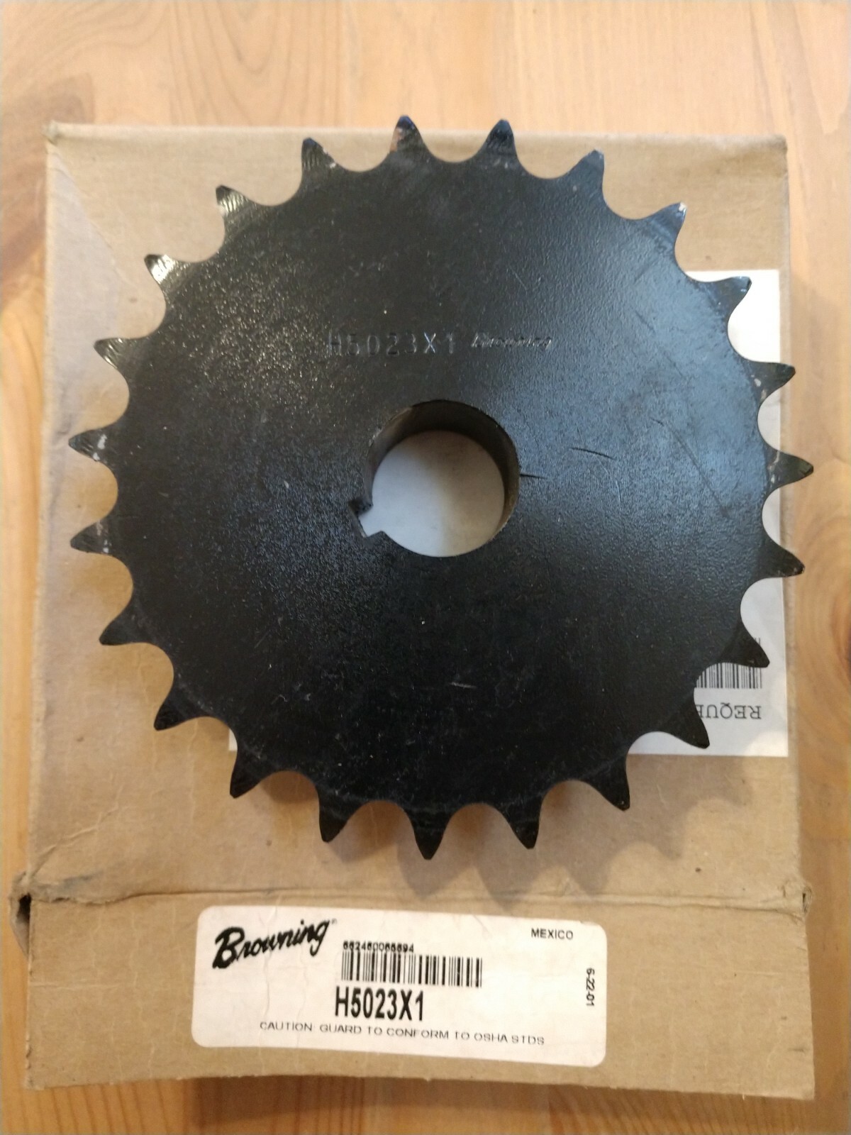 Browning H5023X1 Hardened,23 Tooth #50 Chain Sprocket, 1″ Bore