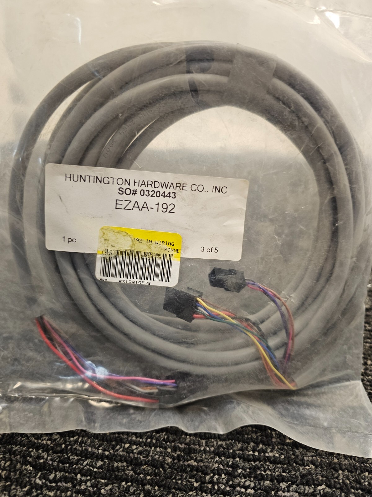 (QTY 2) Huntington Hardware 0320443 EZAA-192-1 QC-C1500 Wire Harness