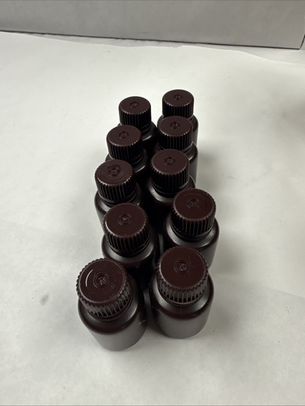 Lot Of 10 1 oz./30mL Nalgene Brown Bottles