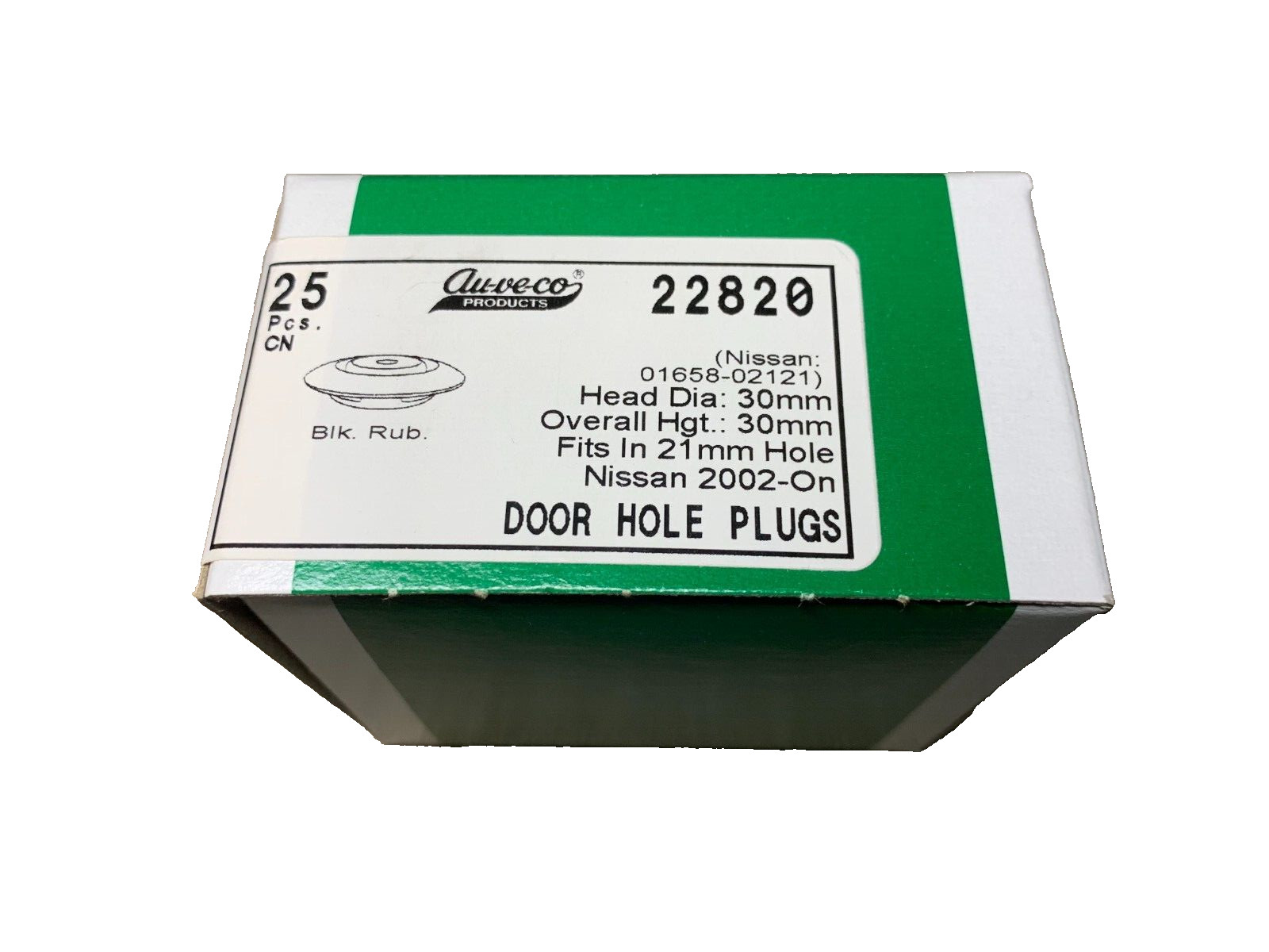 25 Auveco – 22820- Door Hole Plugs 01658-02121