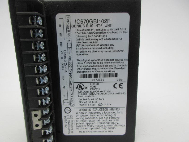 FANUC IC670GBI102F 115VAC NSNP