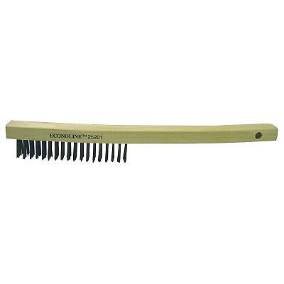 Weiler Economy Scratch Brush 14 In 4 X 18 Rows Steel Wire Curved Handle