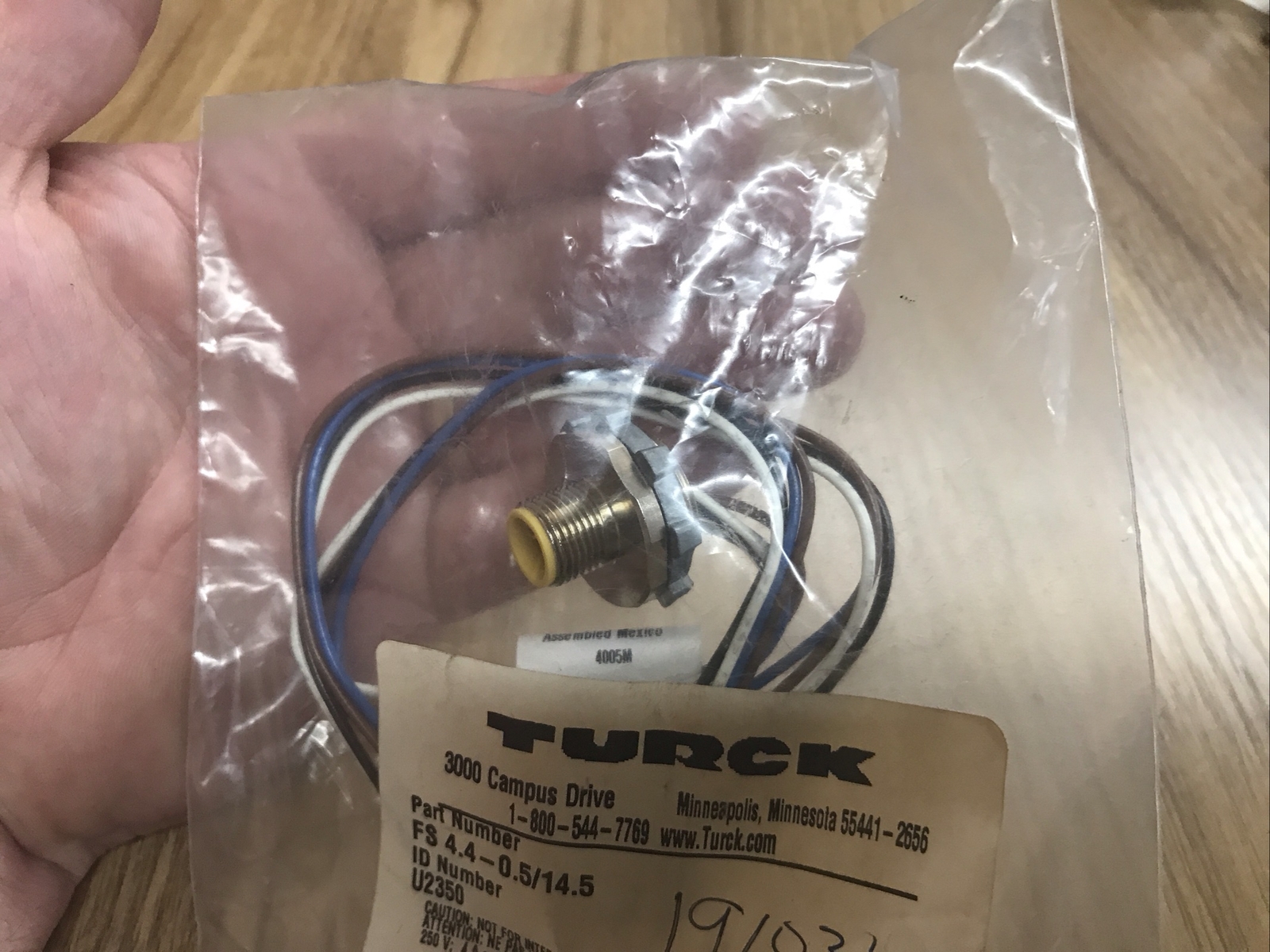 NEW Turck FS4.4-0.5/14.5 Cable Sensor ID U2350