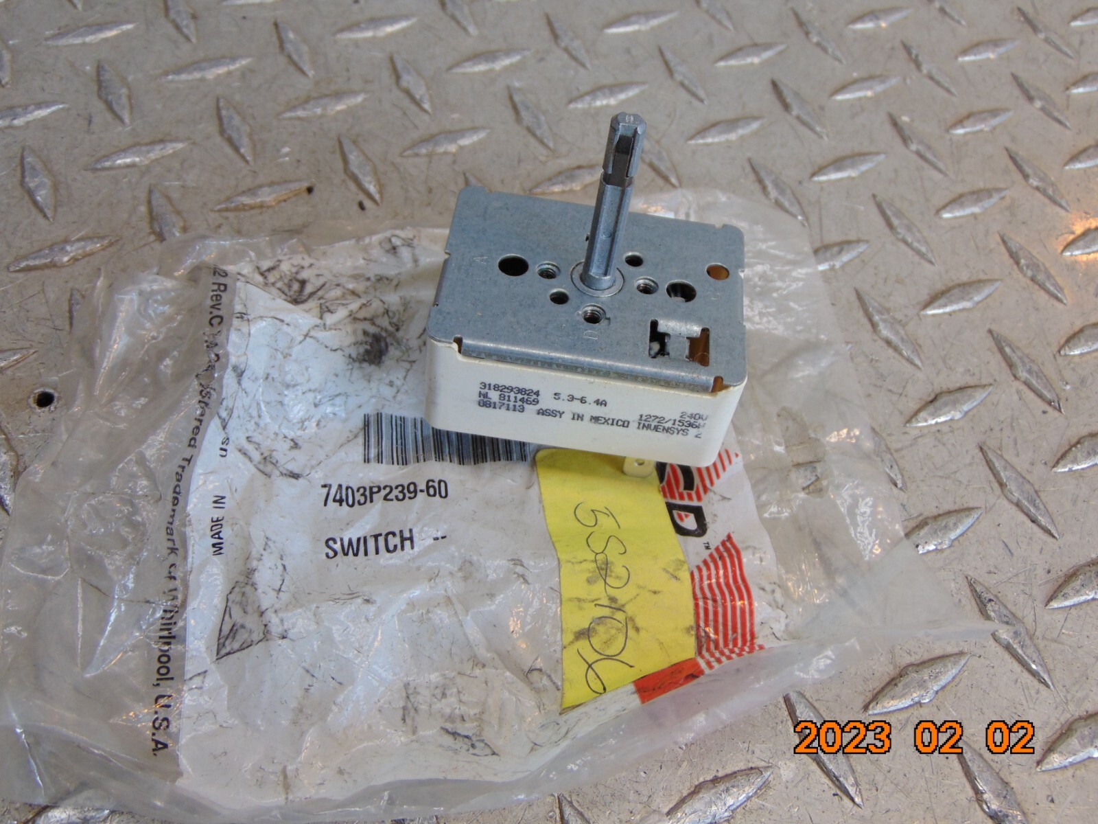 FSP by WHIRLPOOL 7403P239-60 INFINITE CONTROL SWITCH
