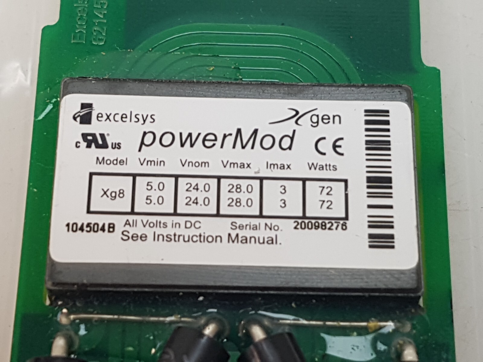 Lumenis EXCELSYS XGEN POWERMOD Xg8 104504B
