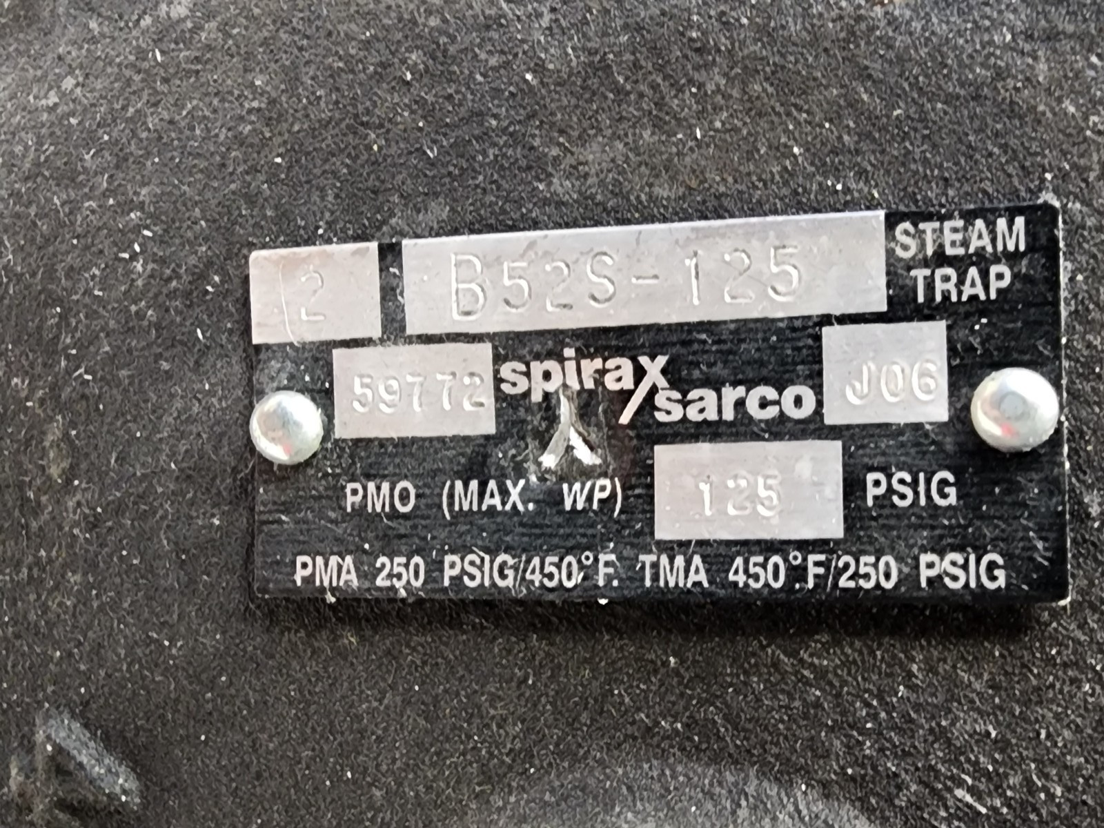 Spirax Sarco B52S-125 Steam Trap New B52S125