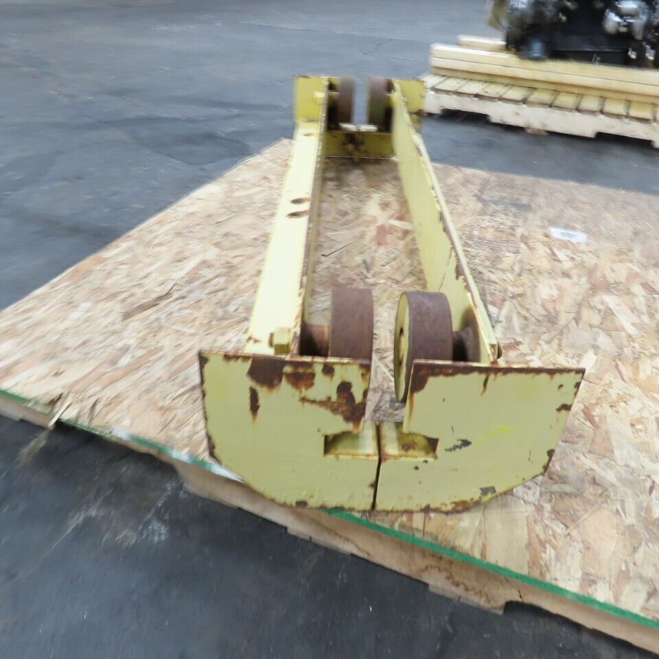 48″ L Steel Push/Pul Bridge Crane End Truck For 4-1/2″ I-Beam