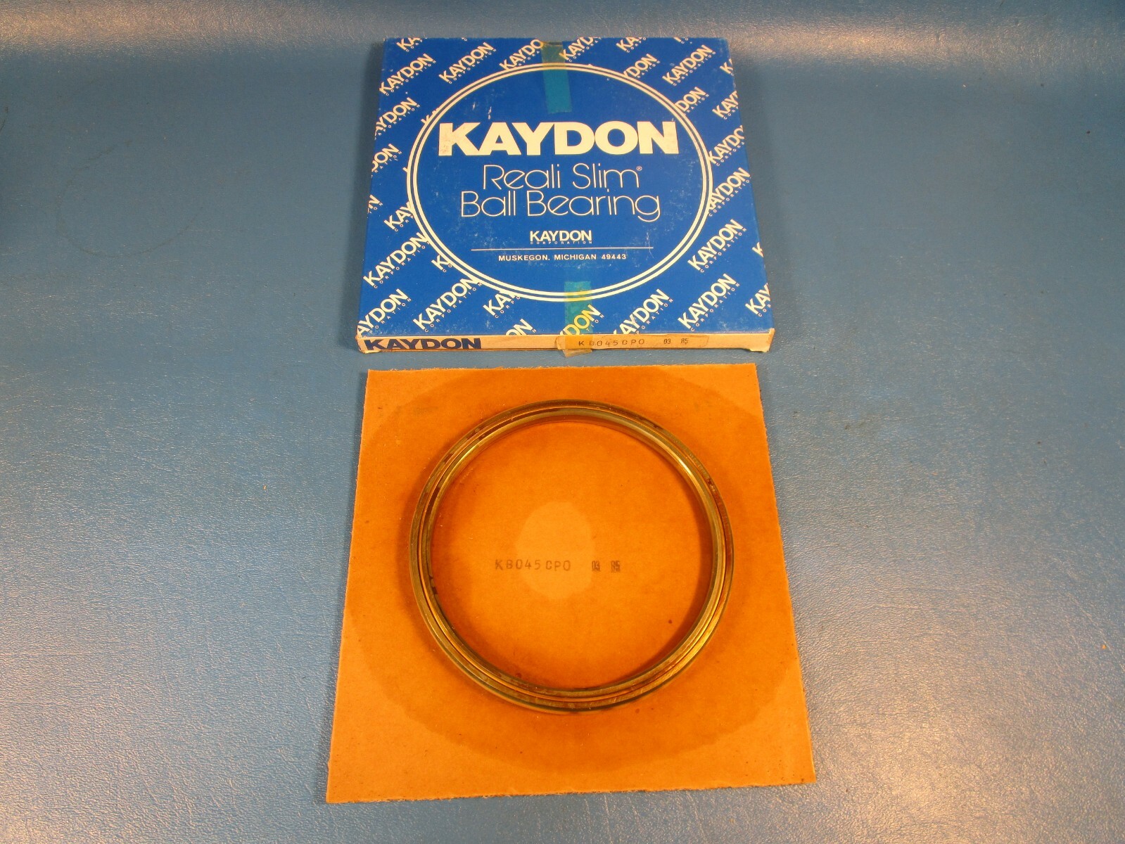 Kaydon, KB045CP0, Reali-Slim-Bearing, ID: 4.5 OD: 5.125 Width: 0.3125