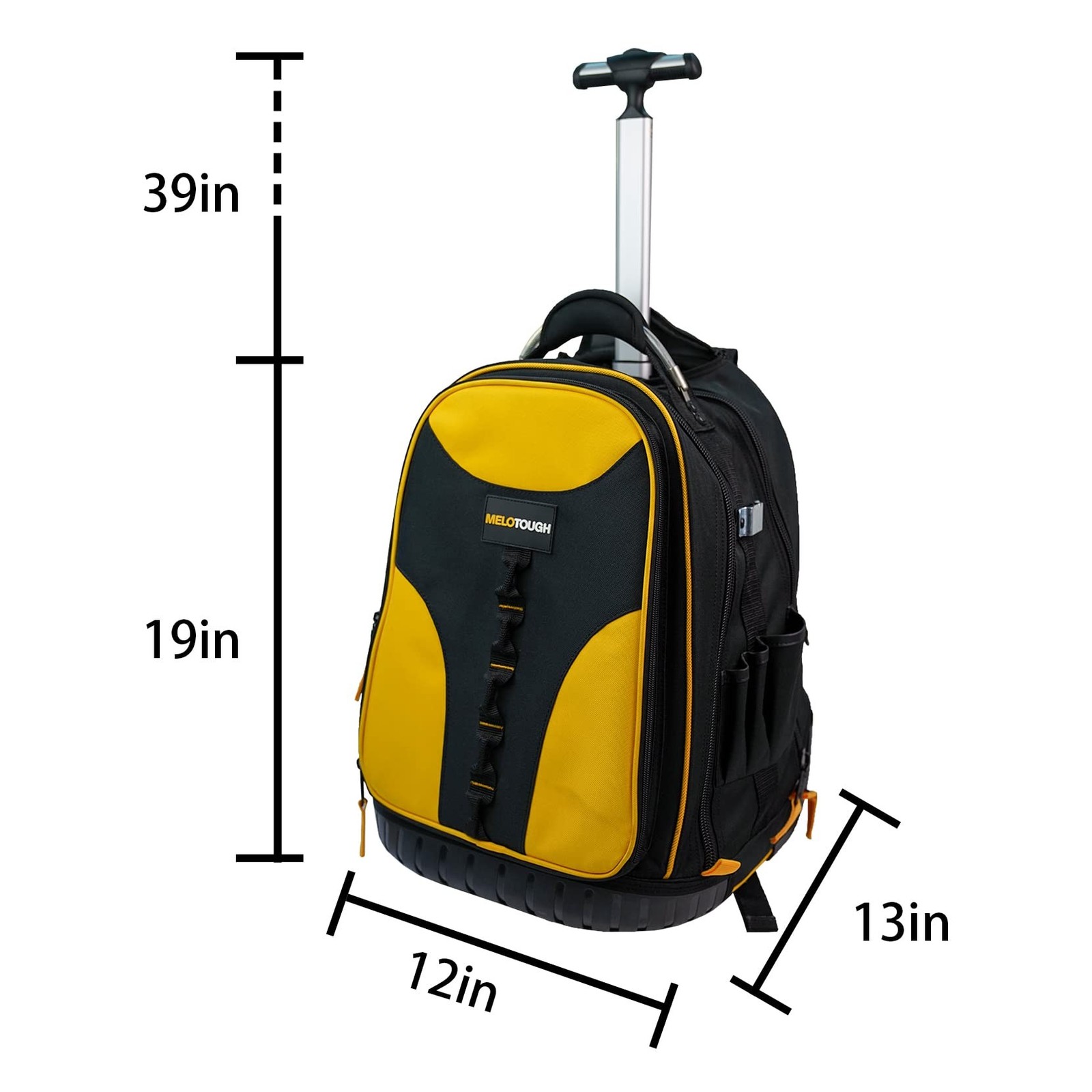 Wheeled Rolling Tool Bag Heavy Duty Tool Backpack for Men Tool Organizer Bag …