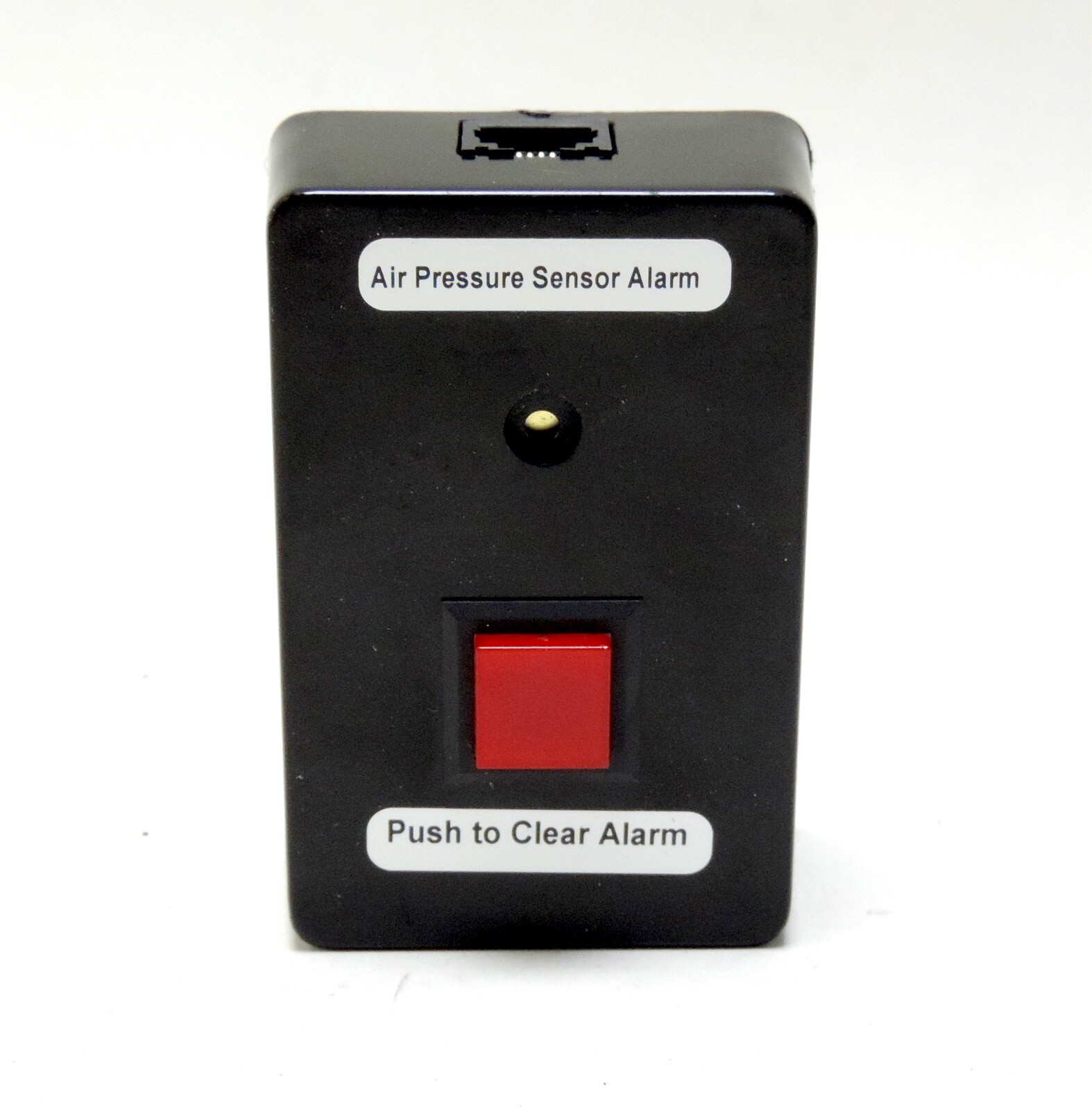 Air Pressure Sensor Alarm – Ethernet Cat5 Connection with Push Button to Clear
