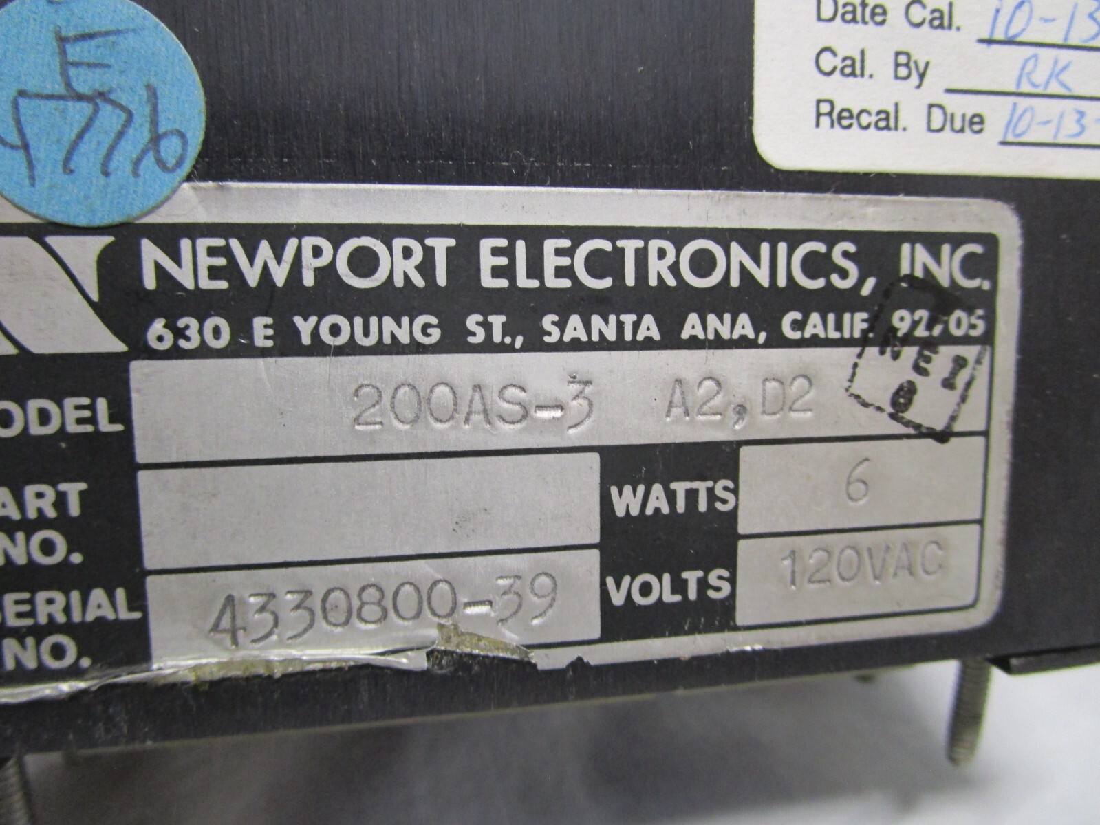 NEWPORT ELECTRONICS 200AS-3-A2-D2 DIGITAL VOLTMETER