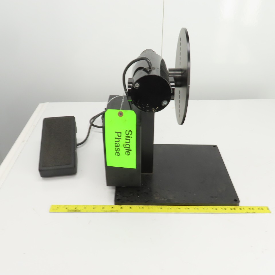 Foot Pedal Operated Variable Speed Rotary Positioner 250RPM 110V 1PH 1/8HP 0.91A