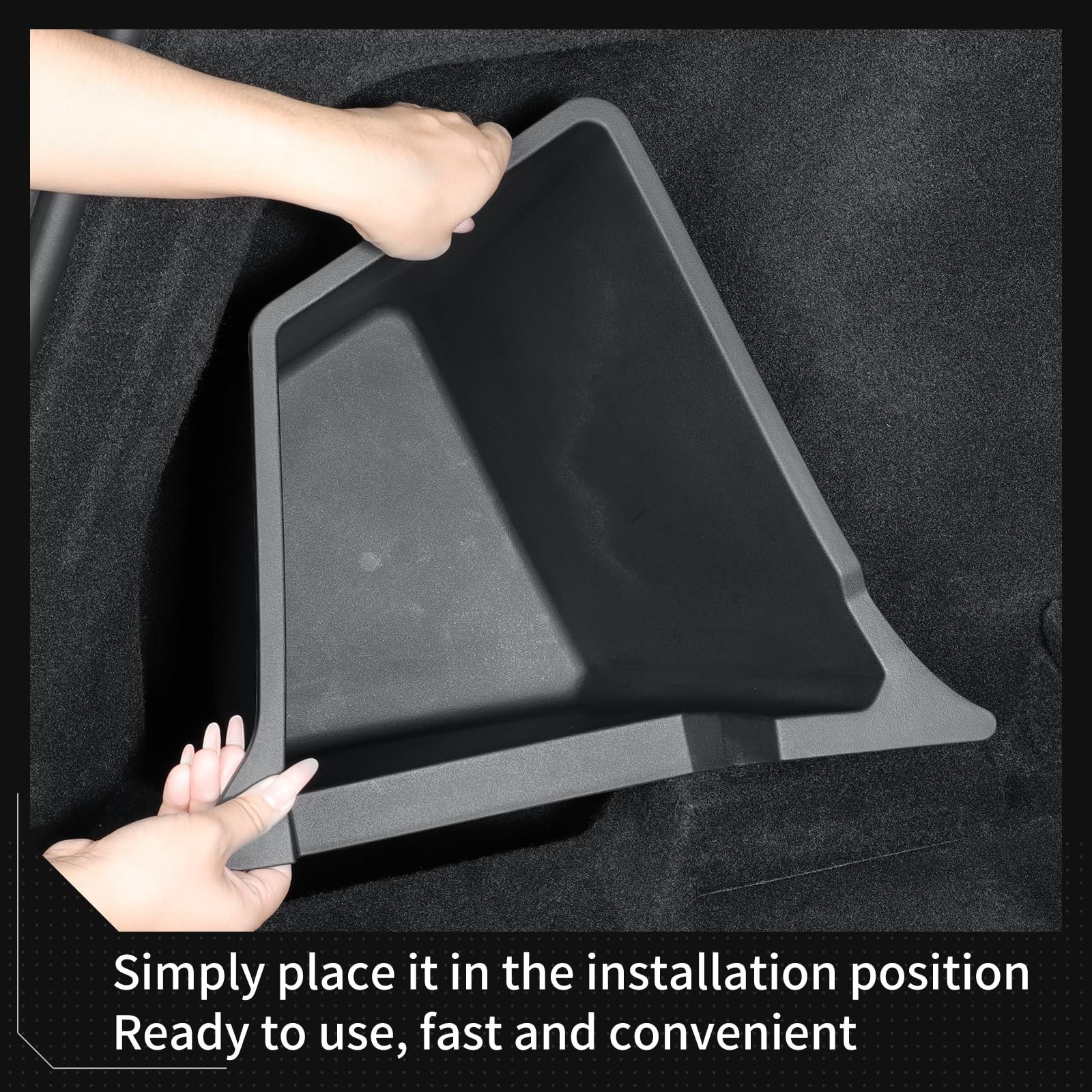 LUCKEASY Rear Trunk Storage Bins Fit for Tesla Model Y Juniper 2025 2026 Stan…