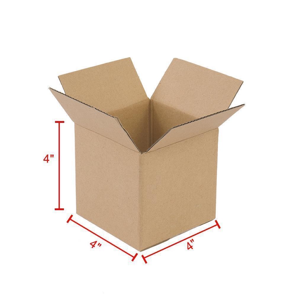 100PC 4x4x4 Cardboard Paper Boxes Mailing Packing Shipping Box Corrugated Carton