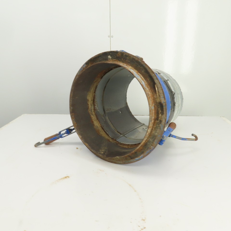 12″ x 12-1/2″ Duct Coupling Assembly W/ Destaco Toggle Clamps 17-1/4″ OAL