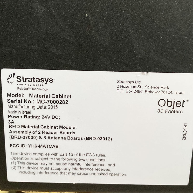 ONE Used stratasys industrial grade 3D printer Objet500 connex1/Material cabinet