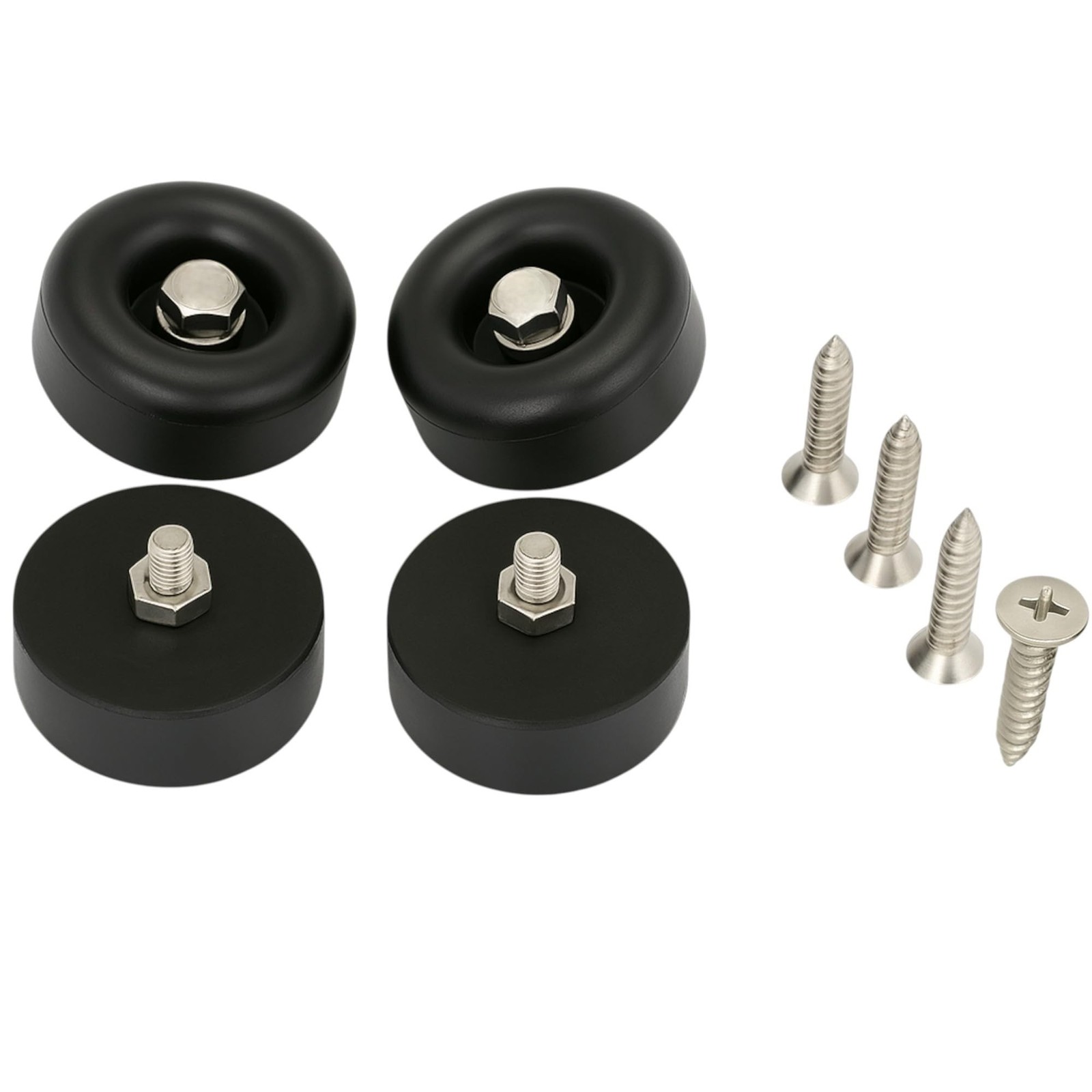 4 Pack 2.5″ Heavy Duty Rubber Bumpers for Trailer Ramp Doors & Truck Cargo – …