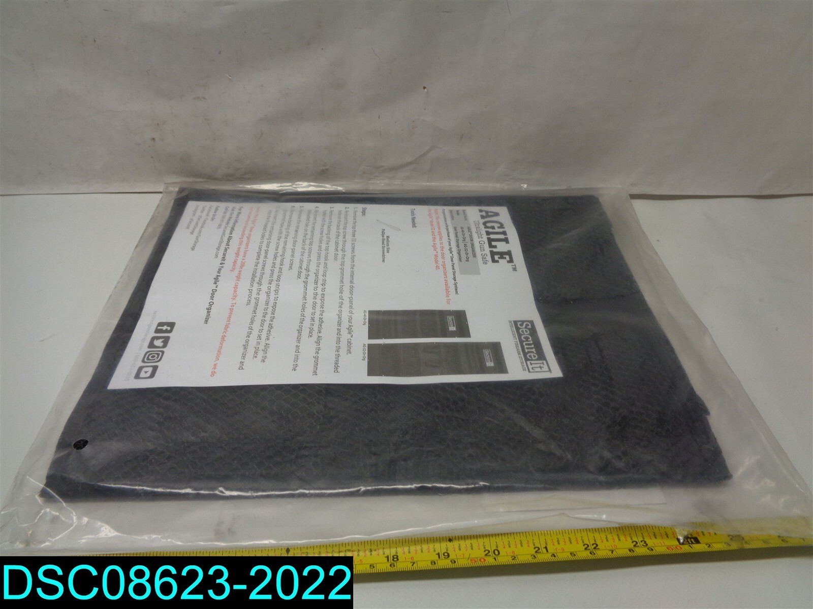 Secure It Gun Storage Agile Ultralight Model 40 Door Organizer AG-40-DR-ORG