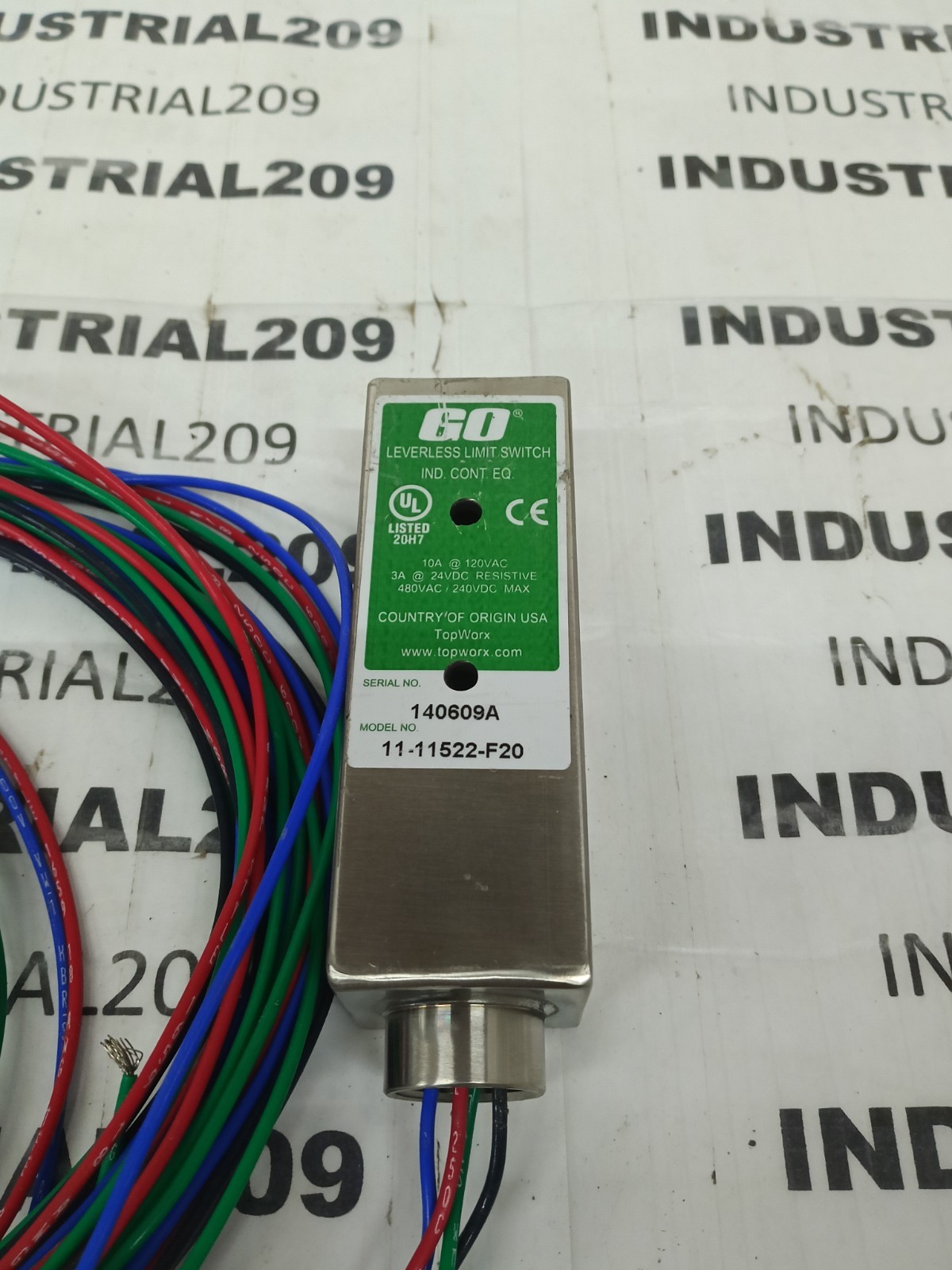 GO LEVERLESS LIMIT SWITCH 11-11522-F20