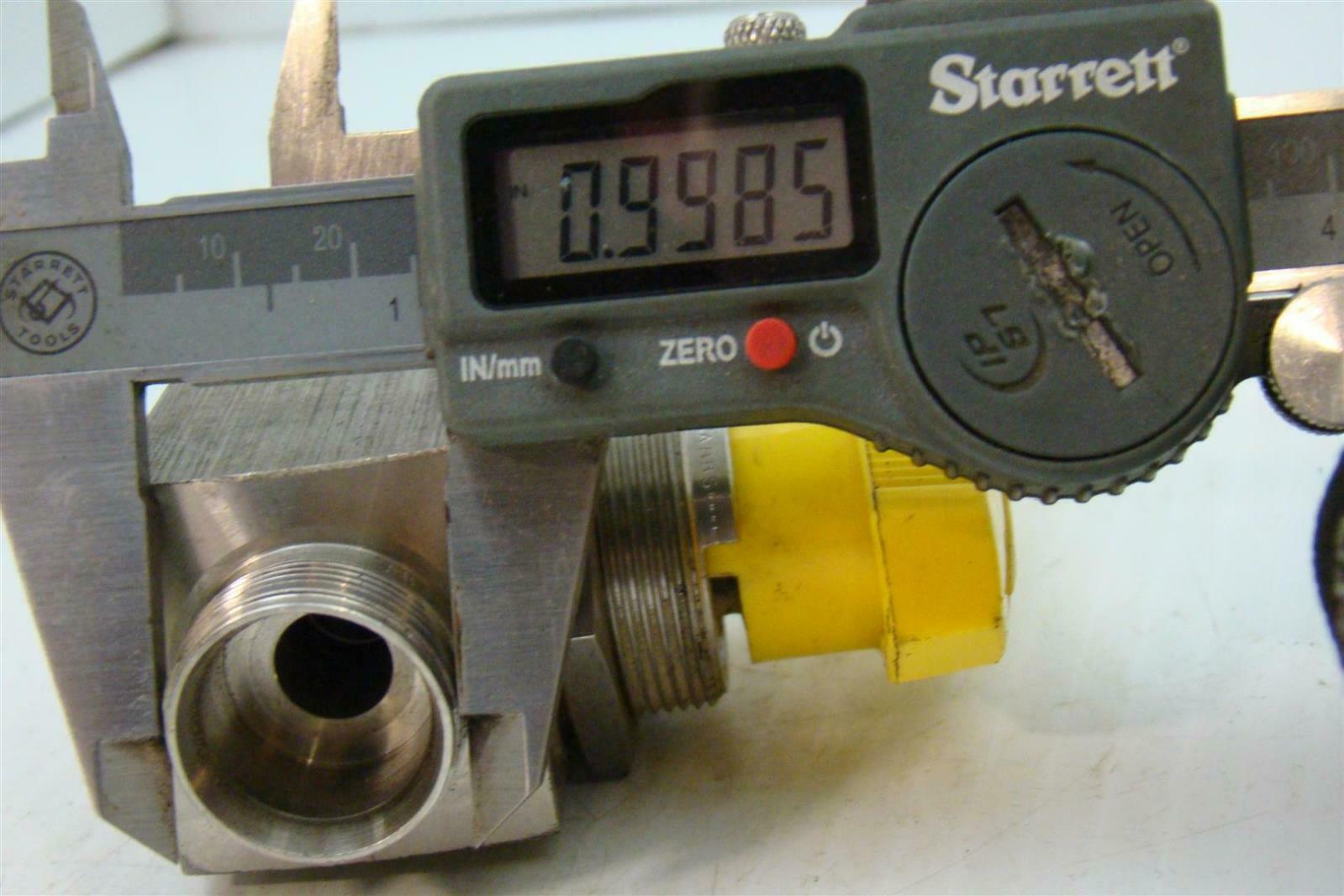 Swagelok Stainless Steel Valve Compression Connection 2500psi SS-45S12-YW