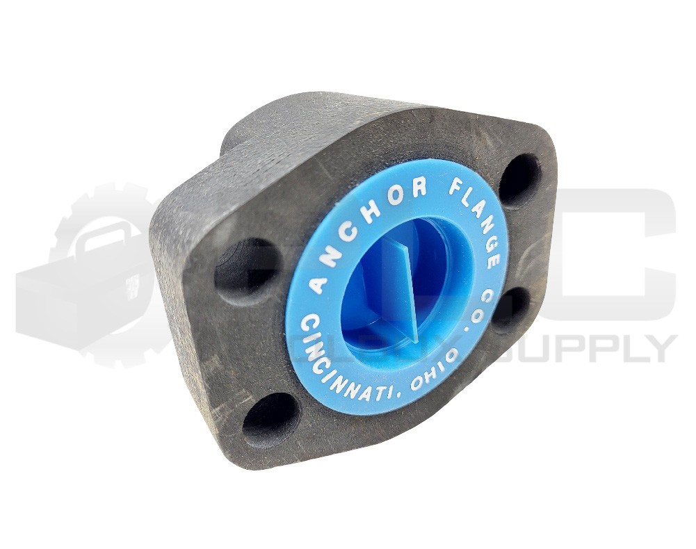 NEW ANCHOR FLANGE CO. HYDRAULIC FLANGE, 4-BOLT W/ GASKET W/ SCREWS