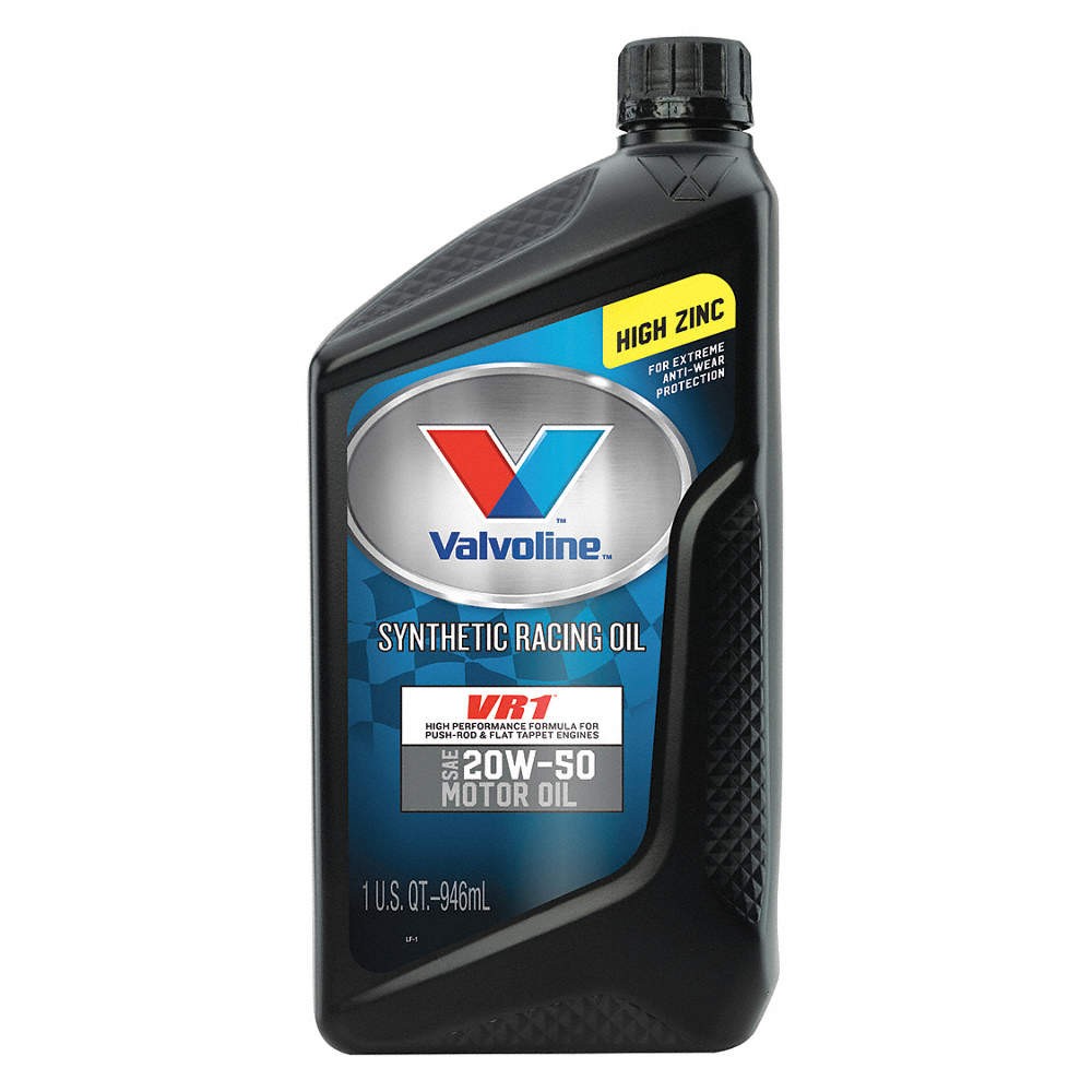 VALVOLINE 679082 Motor Oil,1 qt. Size,20W-50 SAE Grade 453A66