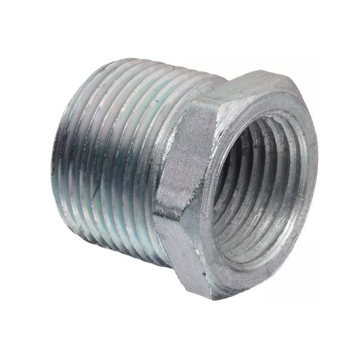 Global ZMGBU0604 1-1/4″ x 3/4″ NPT Galvanized Malleable Iron Hex Bushing