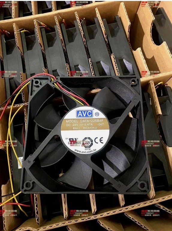 1 PCS AVC Fan DATA1225B4F-047 DC24V 0.47A 12025 12cm 3 wire cooling fan