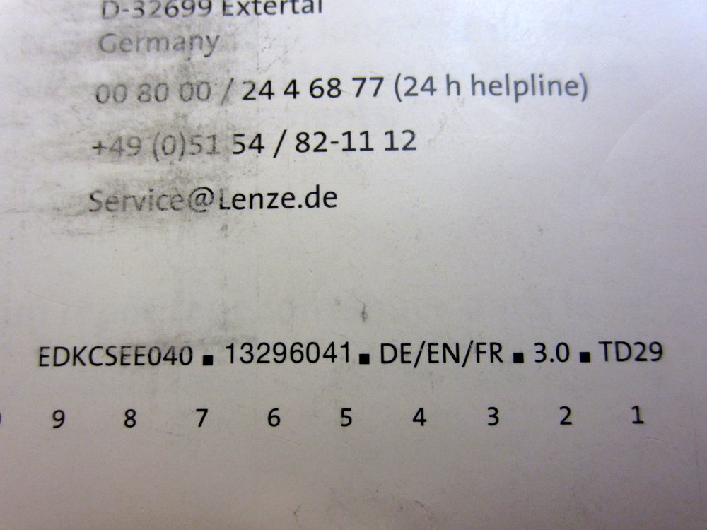Lenze EDKCSEE040 Mounting Instructions 13296041