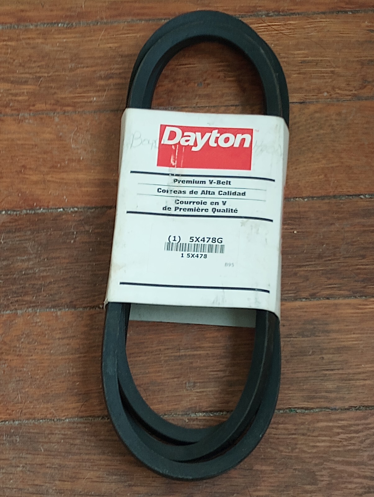 Dayton 5X478G / B95 – V-Belt – New Old Stock