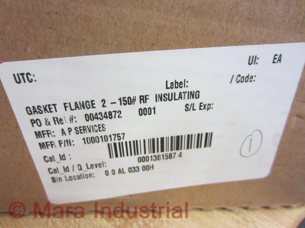 A & P Services 1000101757 Gasket Flange Insulating