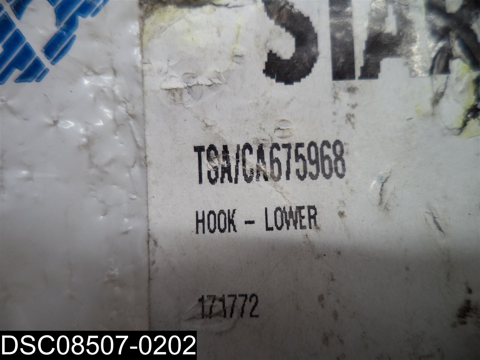TSA/ CA675968 Star Lift Part Hook- Lower